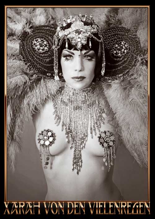 Vintage Burlesque photo postcard set by burlesqueshowgirl Xarah von den Vielenregen