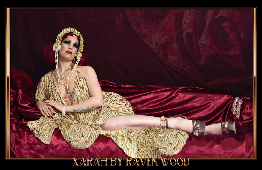Zwanziger Jahre - mondäne Diva im glamourösen 20s STil- Burlesquetänzerin Xarah by Raven Wood