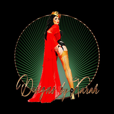 Visit my amazon shop and get my first Pinupart t.shirt design - Pinup your Life! Pinupgirl Xarah as sexy Retro Queen with red vintage burlesque peignoir, seamed stockings and hot classic black pumps - and of course the queen of seduction is wearing a crown...